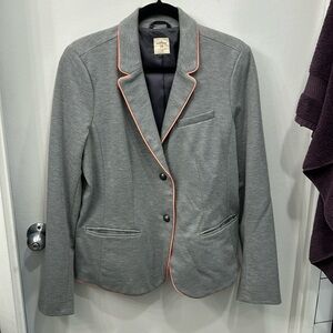 Gap grey blazer with neon trim